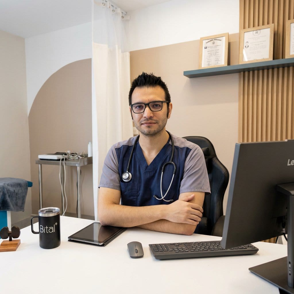 Consultorio de nefrología en Clínica Bital Mérida